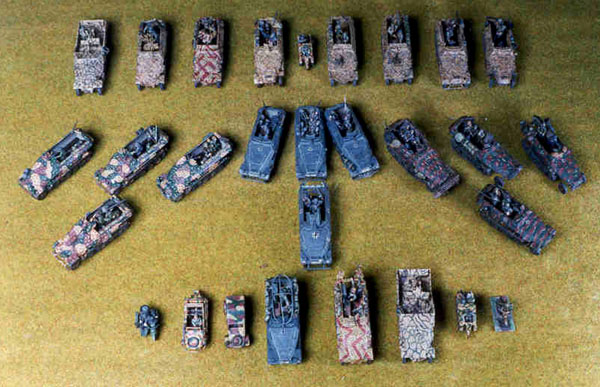 The vehicles of the finished 251 company