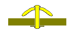 cross-section diagram of brass tie fitting