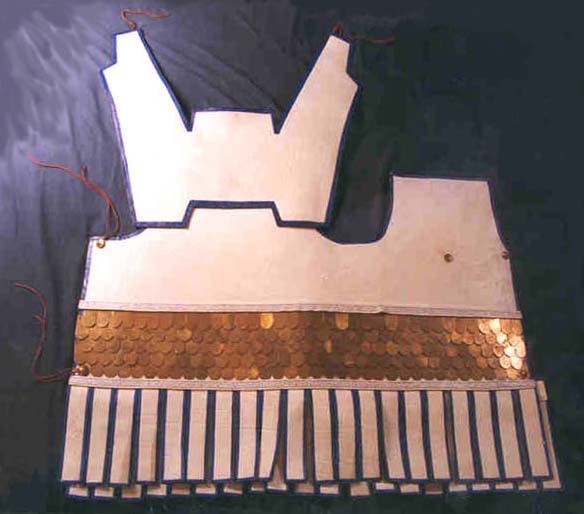 Cuirass laid out flat