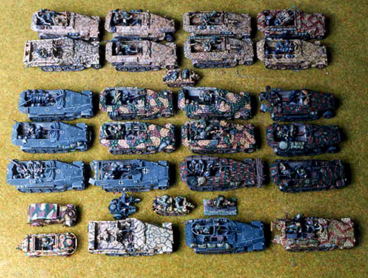 The vehicles of the finished 251 company
