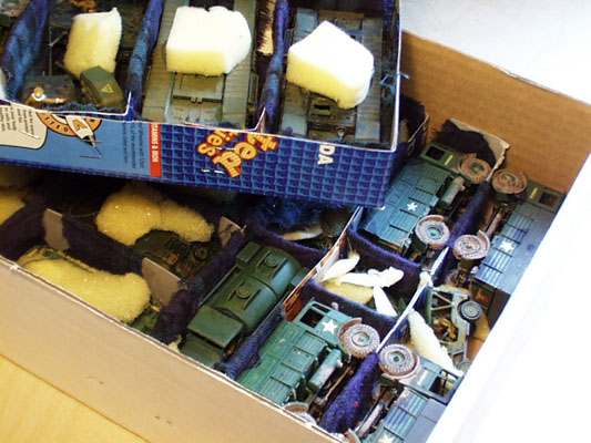 Box storage method for vehicles