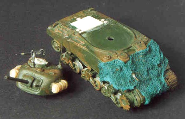 Diesel Sherman with early suspension