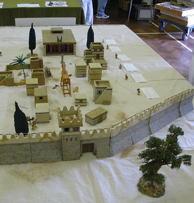 Table set up at Durham wargames show